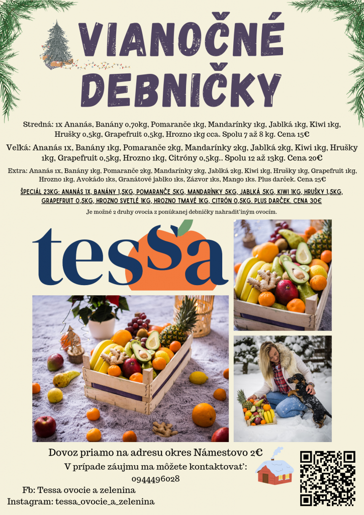 Tessa predajca ovocia a&nbsp;zeleniny