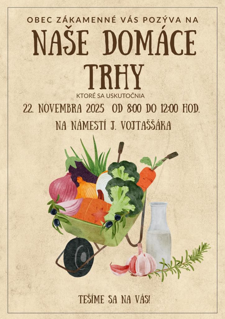 Naše domáce trhy 22. 11. 2025