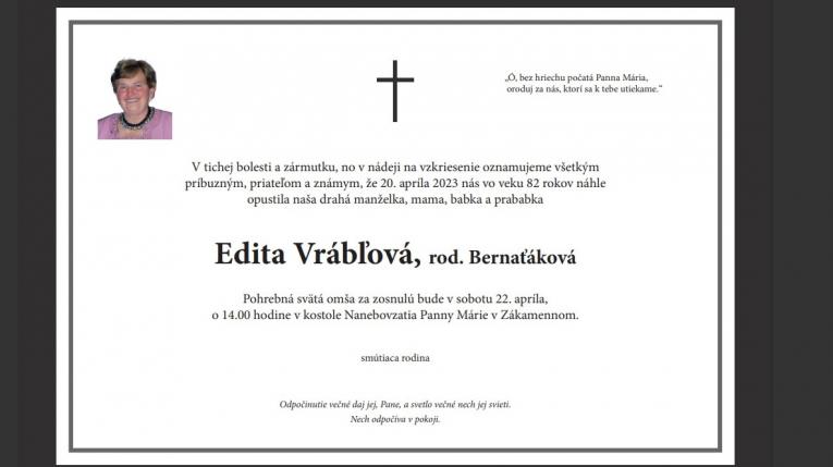 Smútočné oznámenie 21.4.2023 1