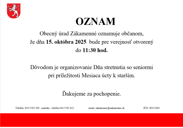 Oznam
