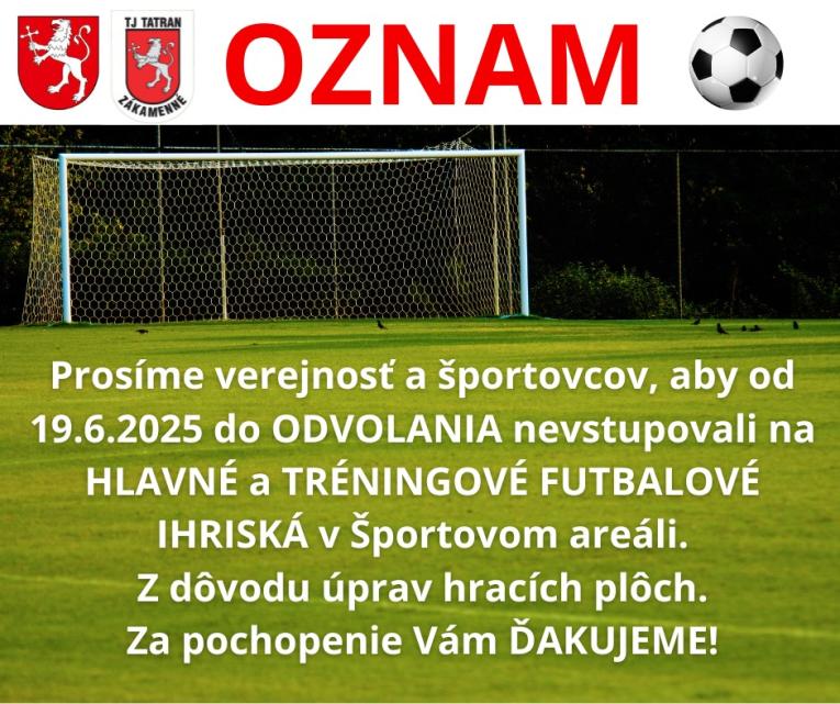 Úprava hracích plôch v športovom areáli