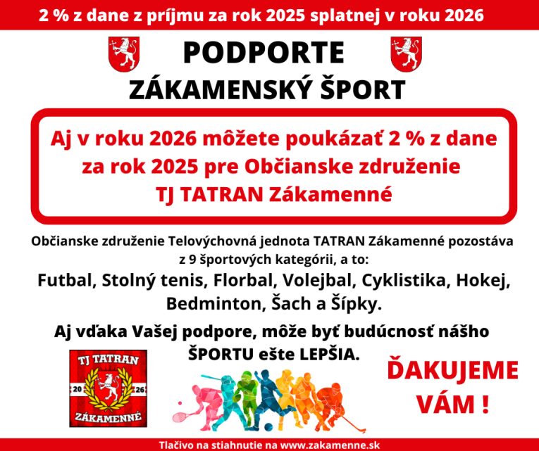 Príspevok TJ TATRAN