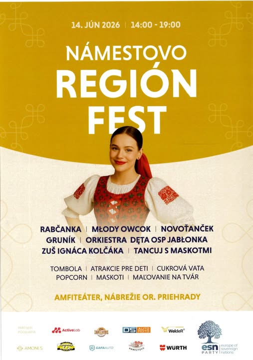 14.6.2026 Región fest v&nbsp;Námestove - Nábrežie Oravskej priehrady