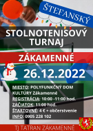 Štefanský stolnotenisový turnaj 26.12.2022