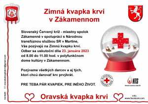 Zimná kvapka krvi 23.1.2023