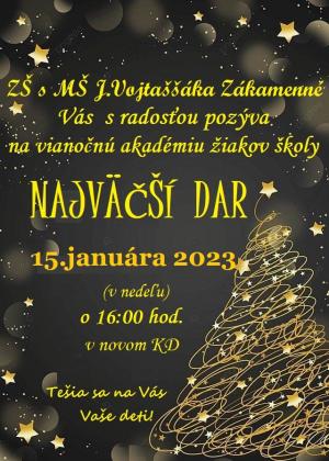 Vianočná akadémia 15.1.2023