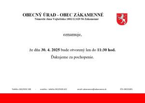 Otvárcie hodiny 30.5.2025