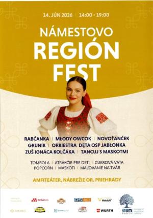 14.6.2026 Región fest v Námestove - Nábrežie Oravskej priehrady